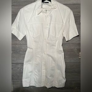 Zara , size small, white dress